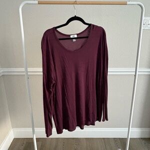 XXL Old Navy Women's Plum Long Sleeve Tee